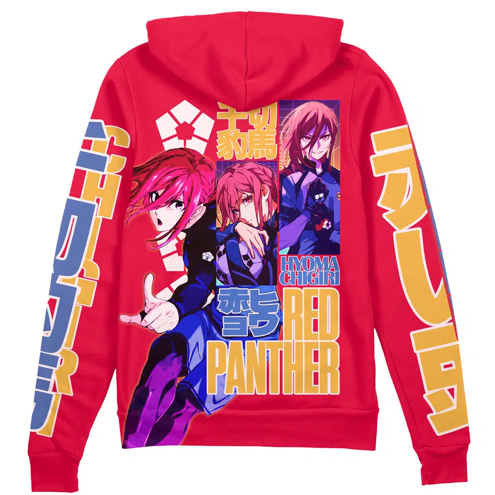 Buildercar - Hyoma Chigiri Blue Lock Streetwear Zip Hoodie Jacket