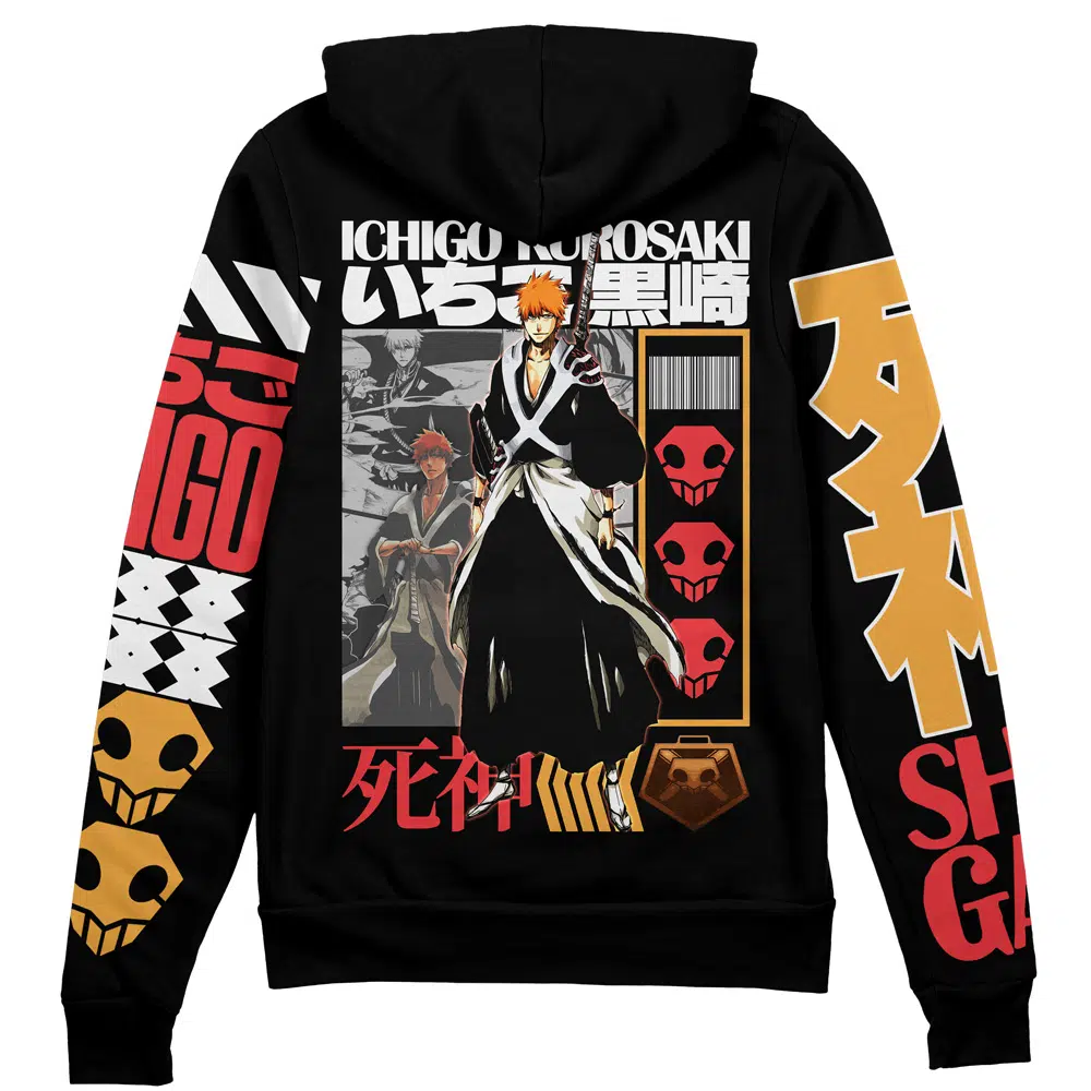 Buildercar - Ichigo Kurosaki TYBWA V2 Bleach Streetwear Zip Hoodie Jacket