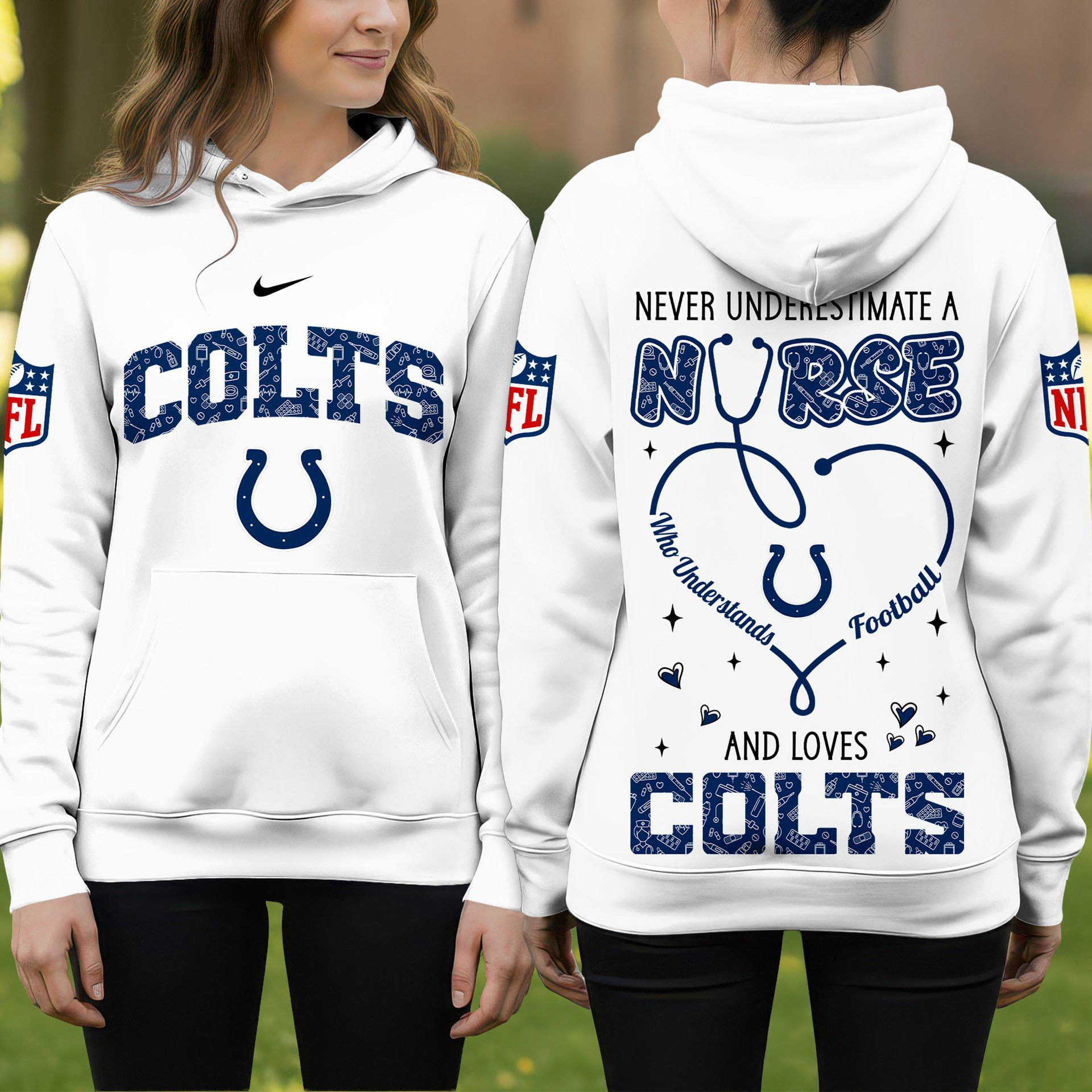 Buildercar - Indianapolis Colts Premium NFL Nurse Pride Hoodie 