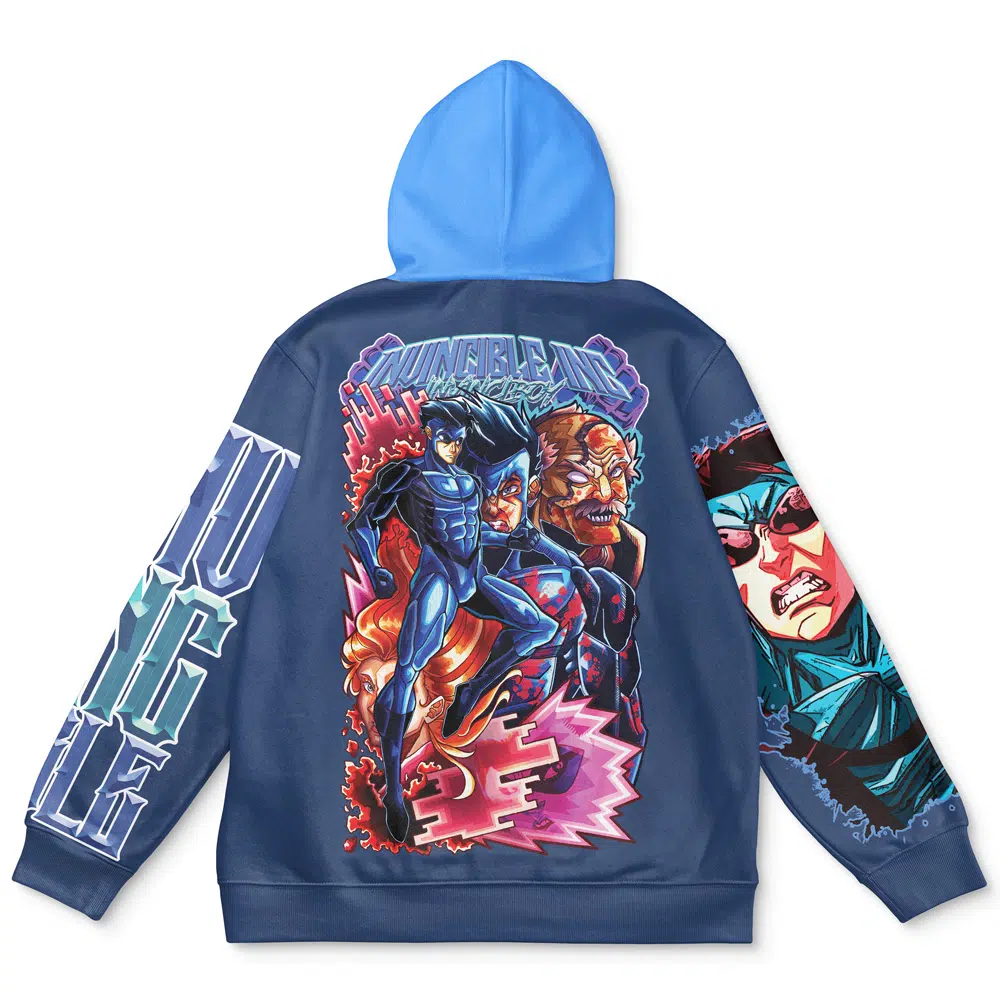 Buildercar - Invincible Blue Invincible Streetwear Hoodie