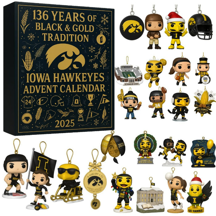 Buildercar - Iowa Hawkeyes Anniversary Advent Calendar -2D Acrylic