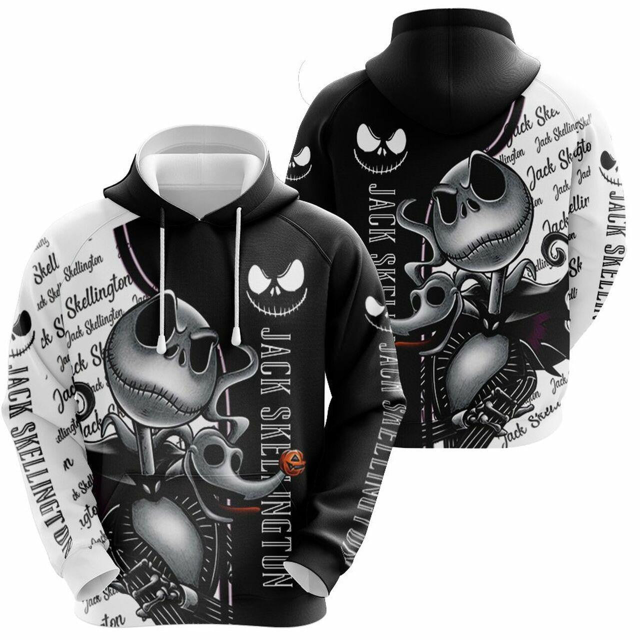 Buildercar - Jack Skellington Nightmare Before Christmas, Jack Pumpkin King Ver30 Aop Hoodie