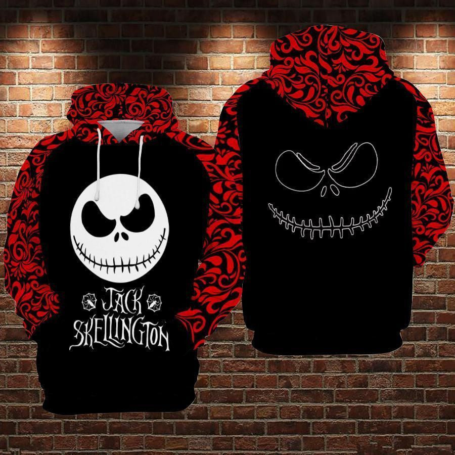 Buildercar - Jack Skellington Over Print 3d Hoodie 247