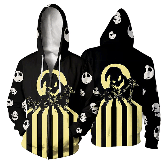 Buildercar - Jack Skellington The Nightmare Before Christmas 124 Fan Gift Stylist Unisex Cartoon Graphic Outfits Aop Hoodie 104