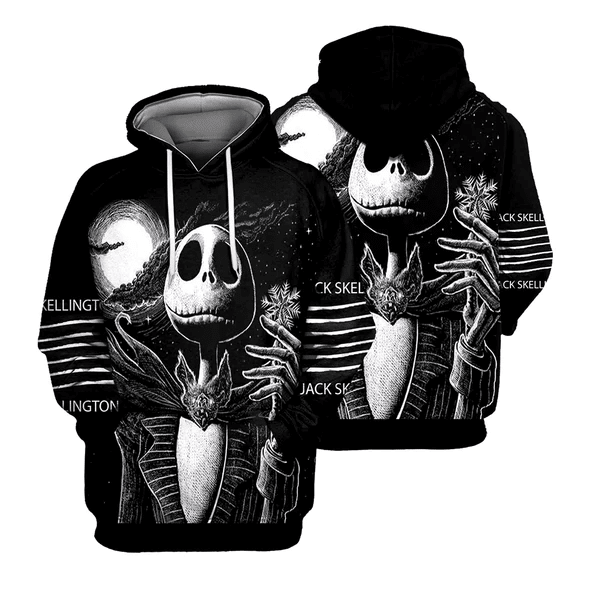 Buildercar - Jack Skellington The Nightmare Before Christmas 72 Fan Gift Stylist Unisex Cartoon Graphic Outfits Aop Hoodie 1034