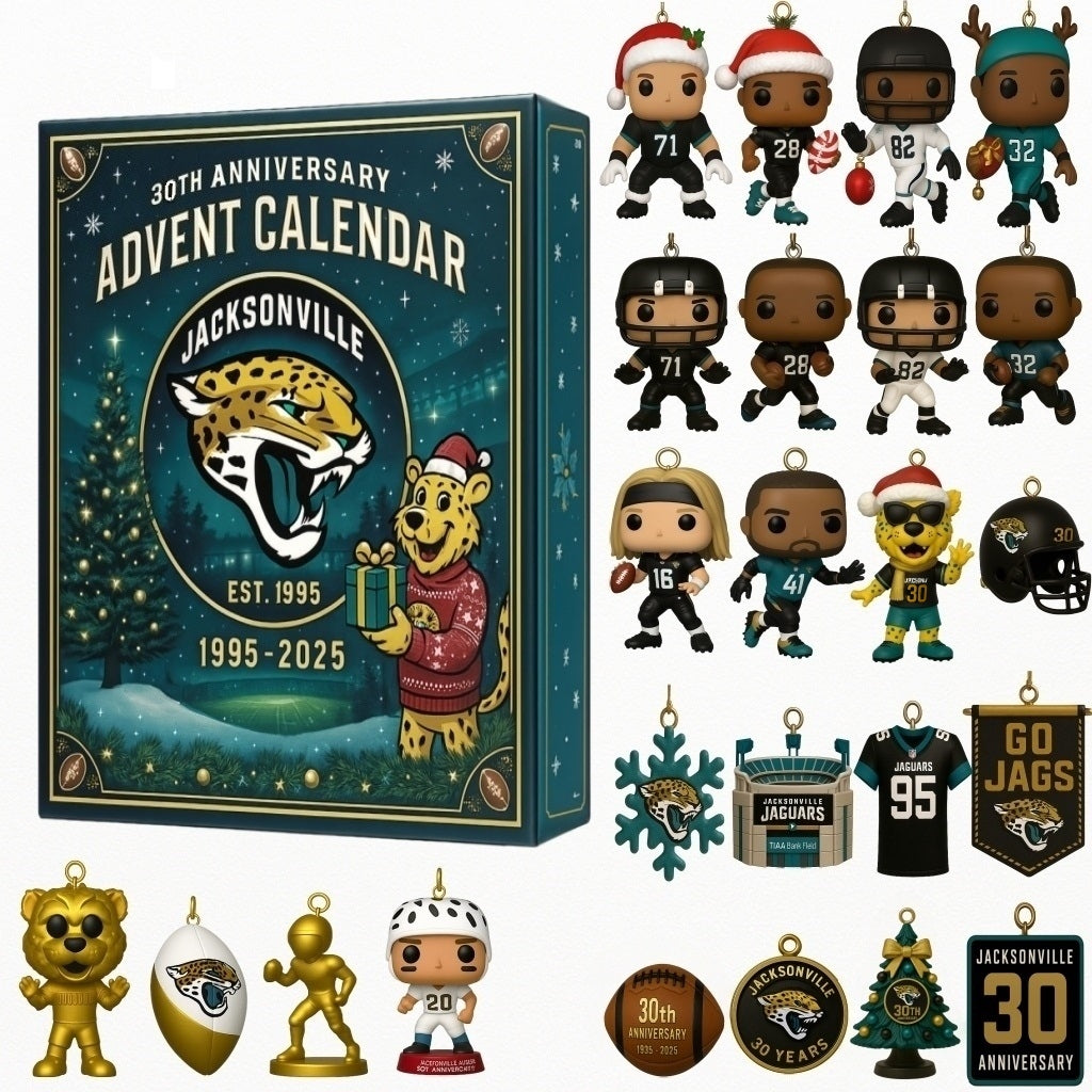 Buildercar - Jacksonville Jaguars 30th Anniversary 2025 Advent Calendar -2D Acrylic