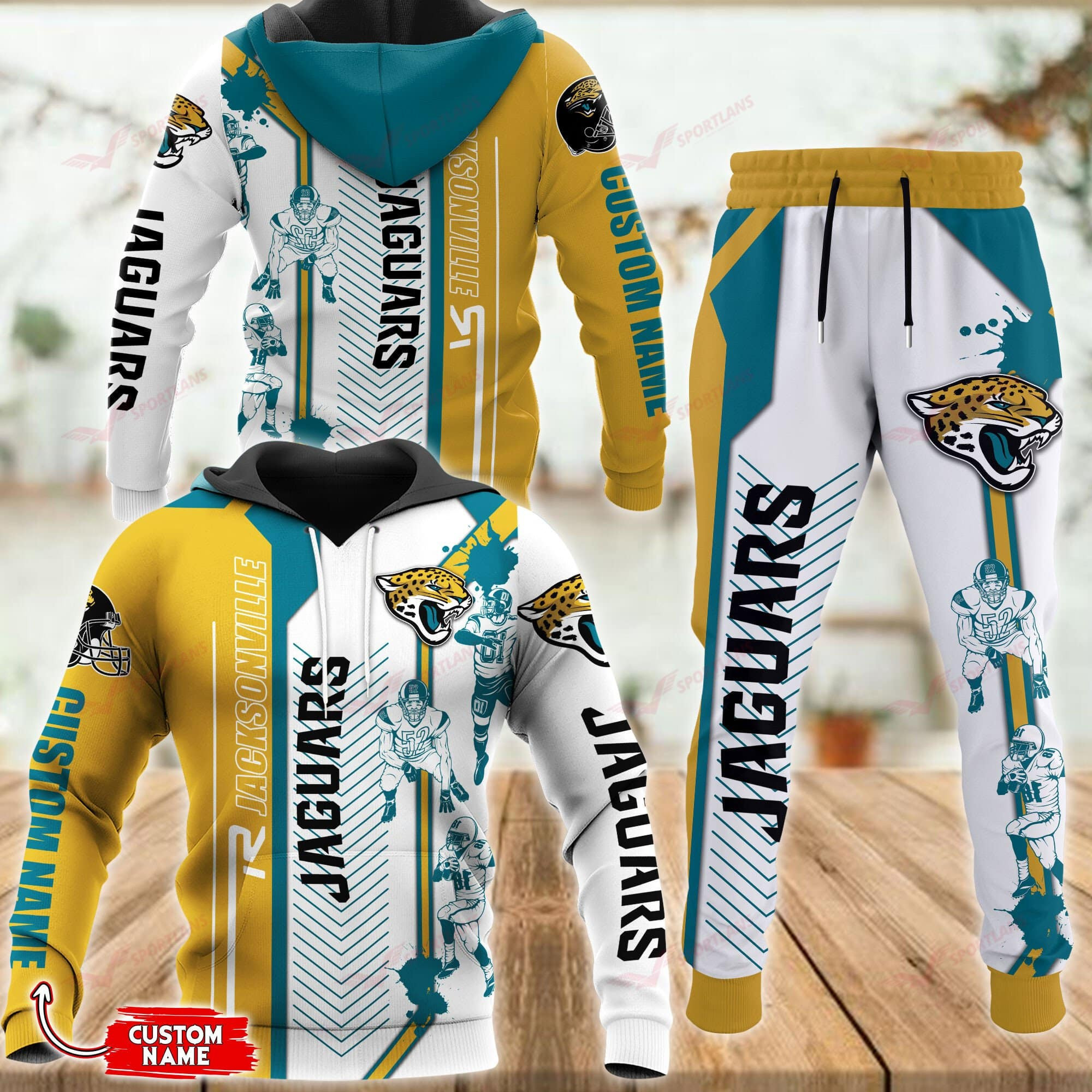 Buildercar - Jacksonville Jaguars Personalized Hoodie & Jogger 