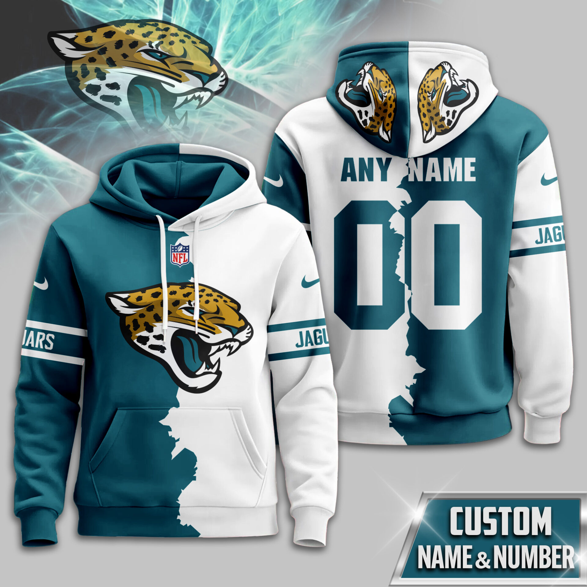 Buildercar - Jacksonville Jaguars | Premium Victory Split Hoodie