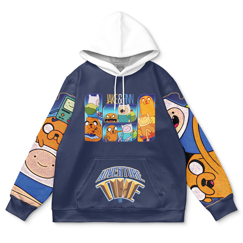 Buildercar - Jake the Dog and Finn the Human Adventure Time Streetwear Hoodie - Image 2