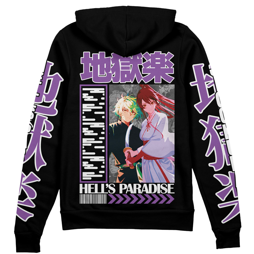 Buildercar - Jigokuraku Hell’s Paradise Streetwear Zip Hoodie Jacket
