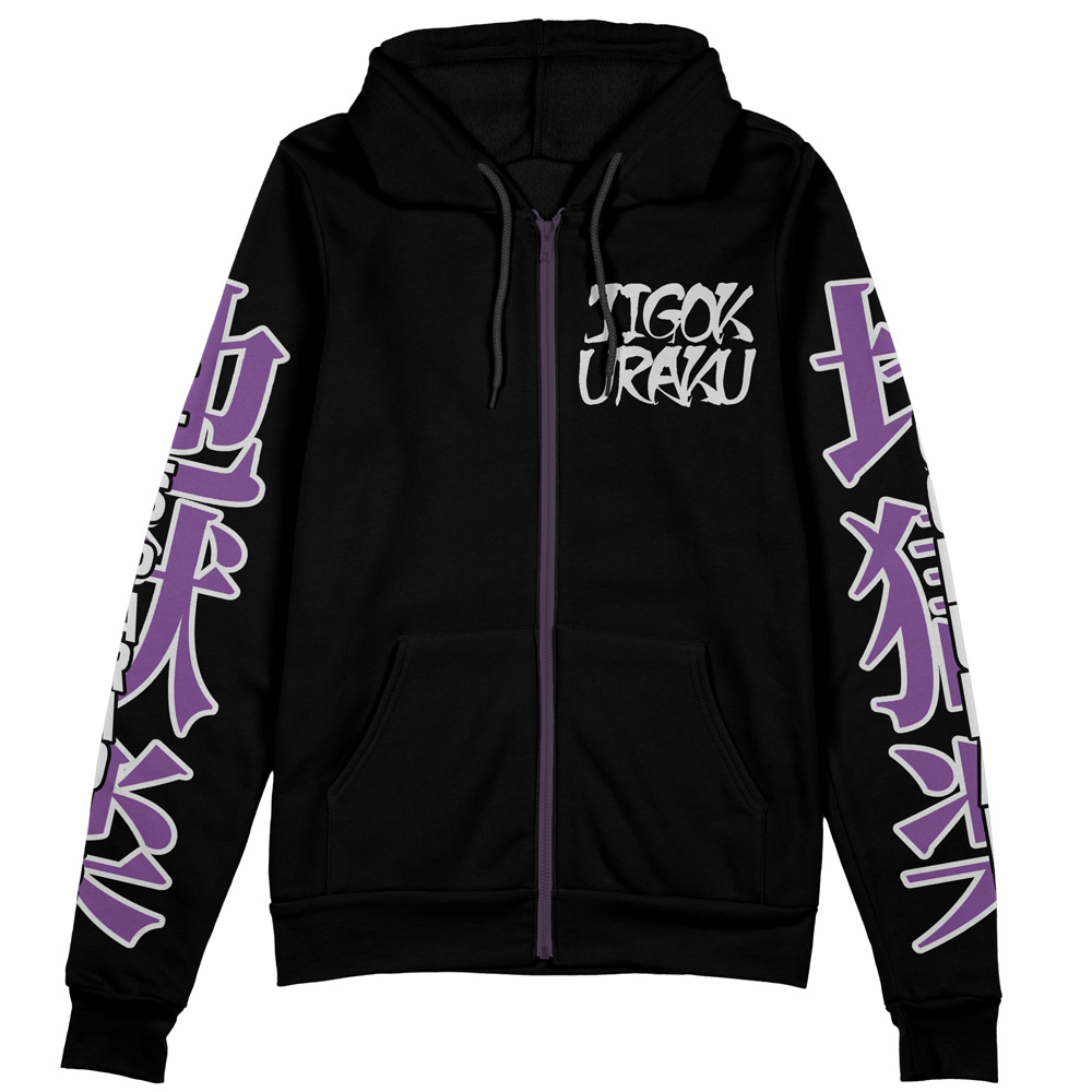 Buildercar - Jigokuraku Hell’s Paradise Streetwear Zip Hoodie Jacket - Image 2