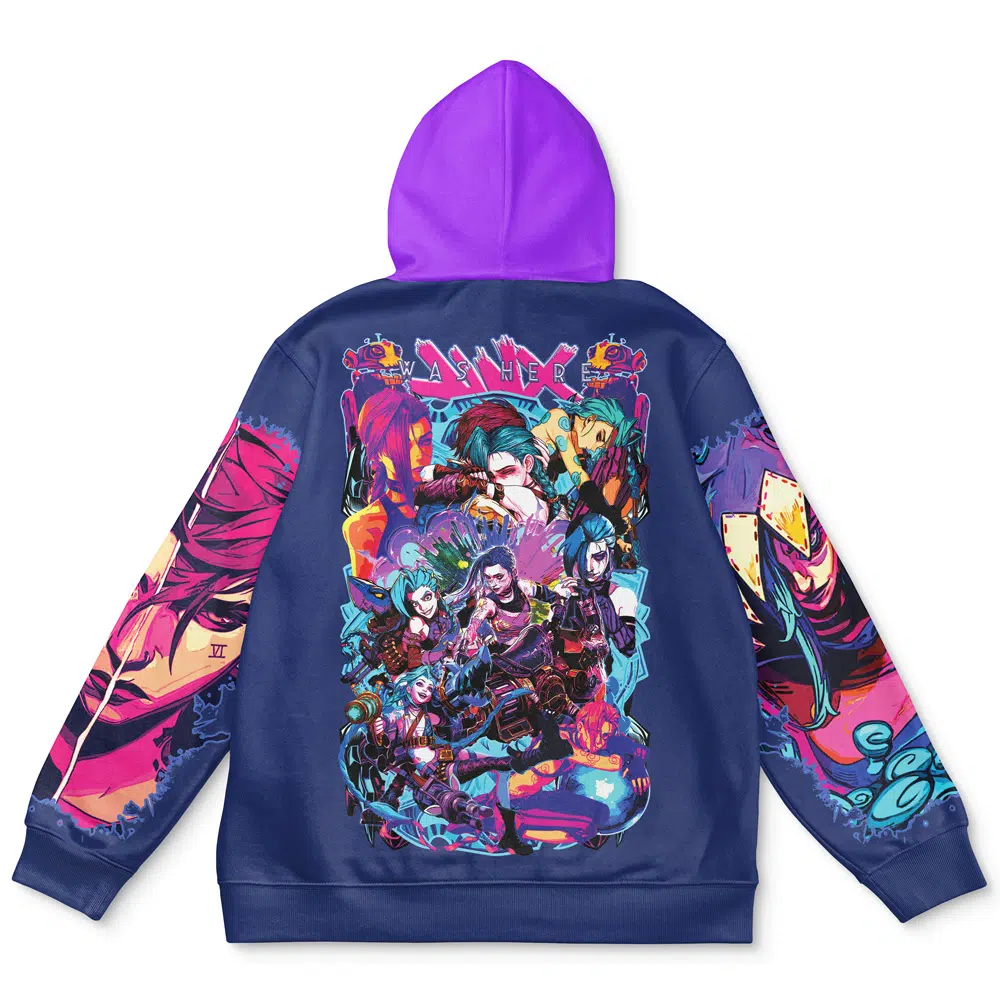Buildercar - Jinx Arcane League of Legends Streetwear Hoodie