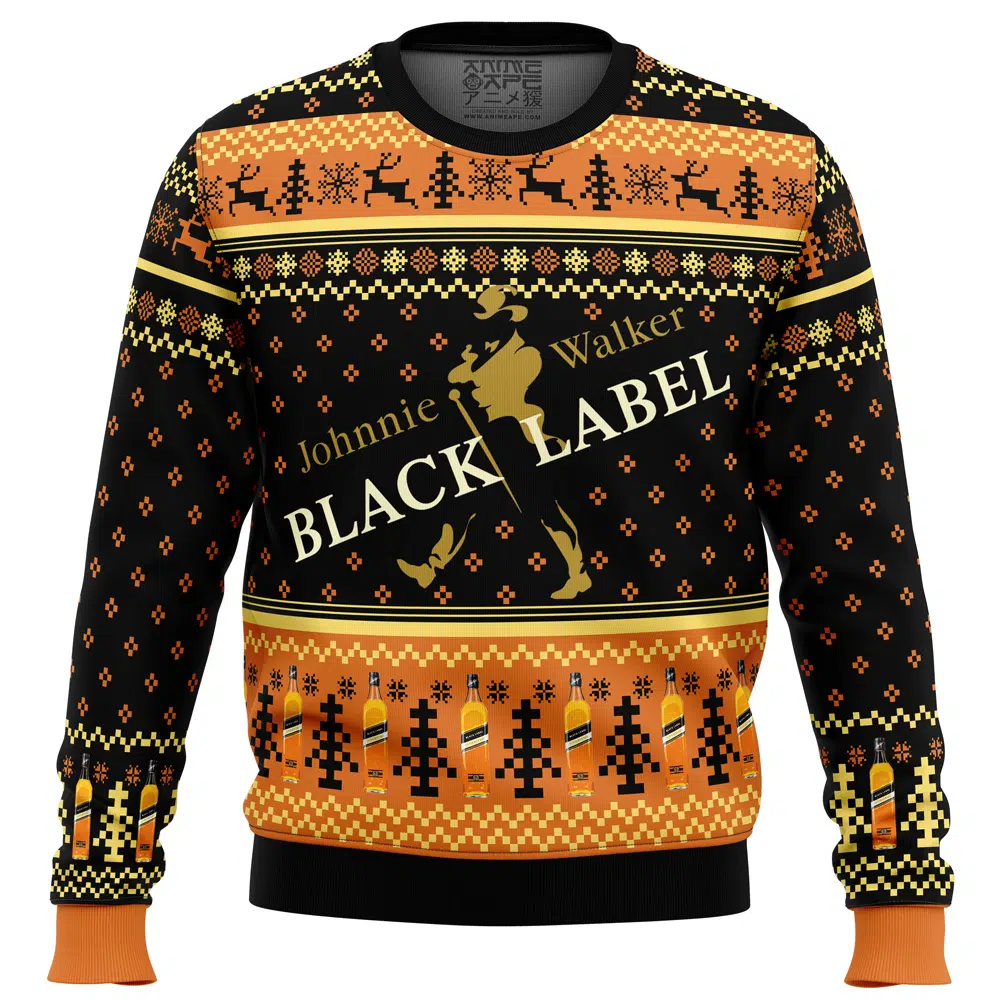 Buildercar - Johnnie Walker Black Label Ugly Christmas Sweater