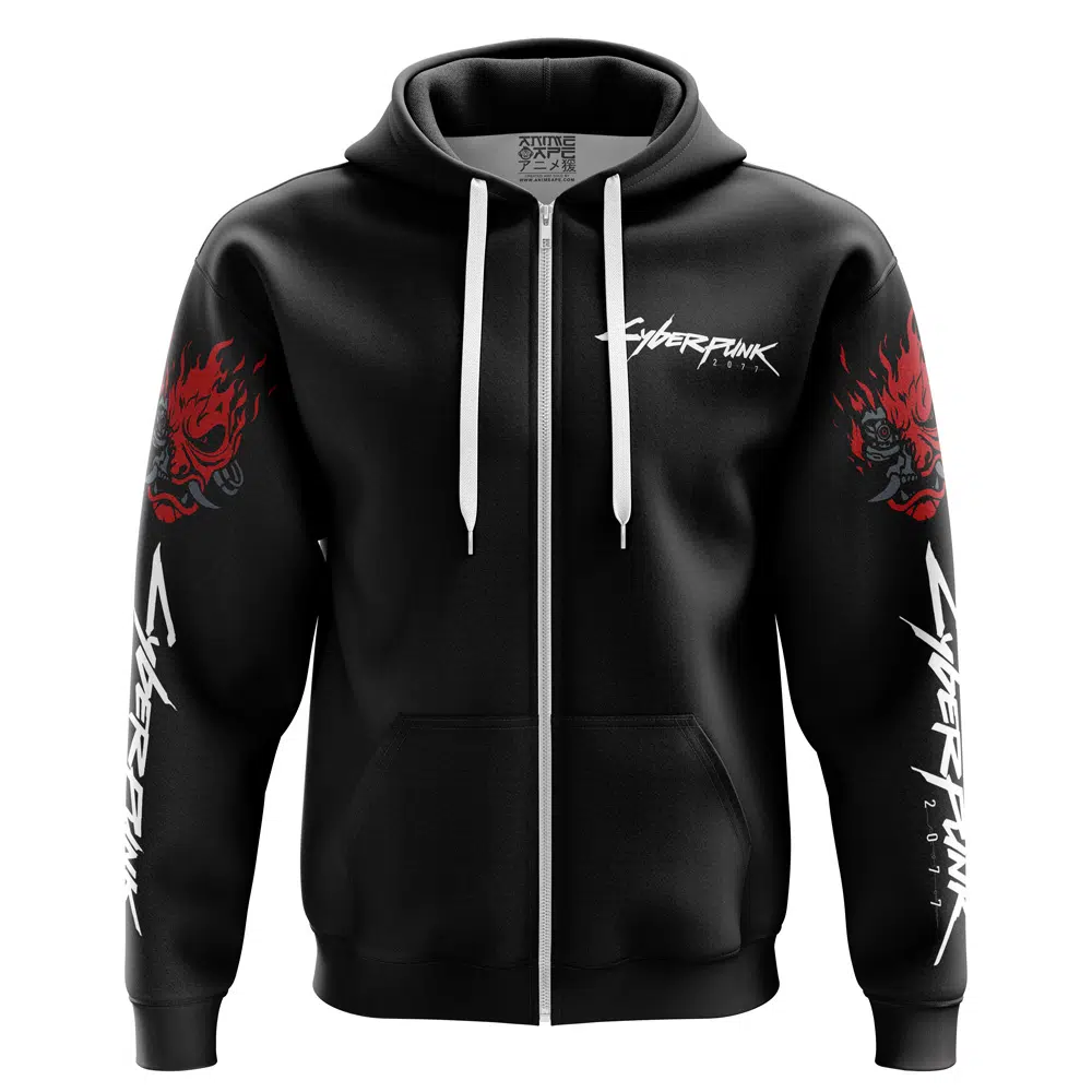 Buildercar - Johnny Silverhand Cyberpunk 2077 Zip Hoodie Jacket