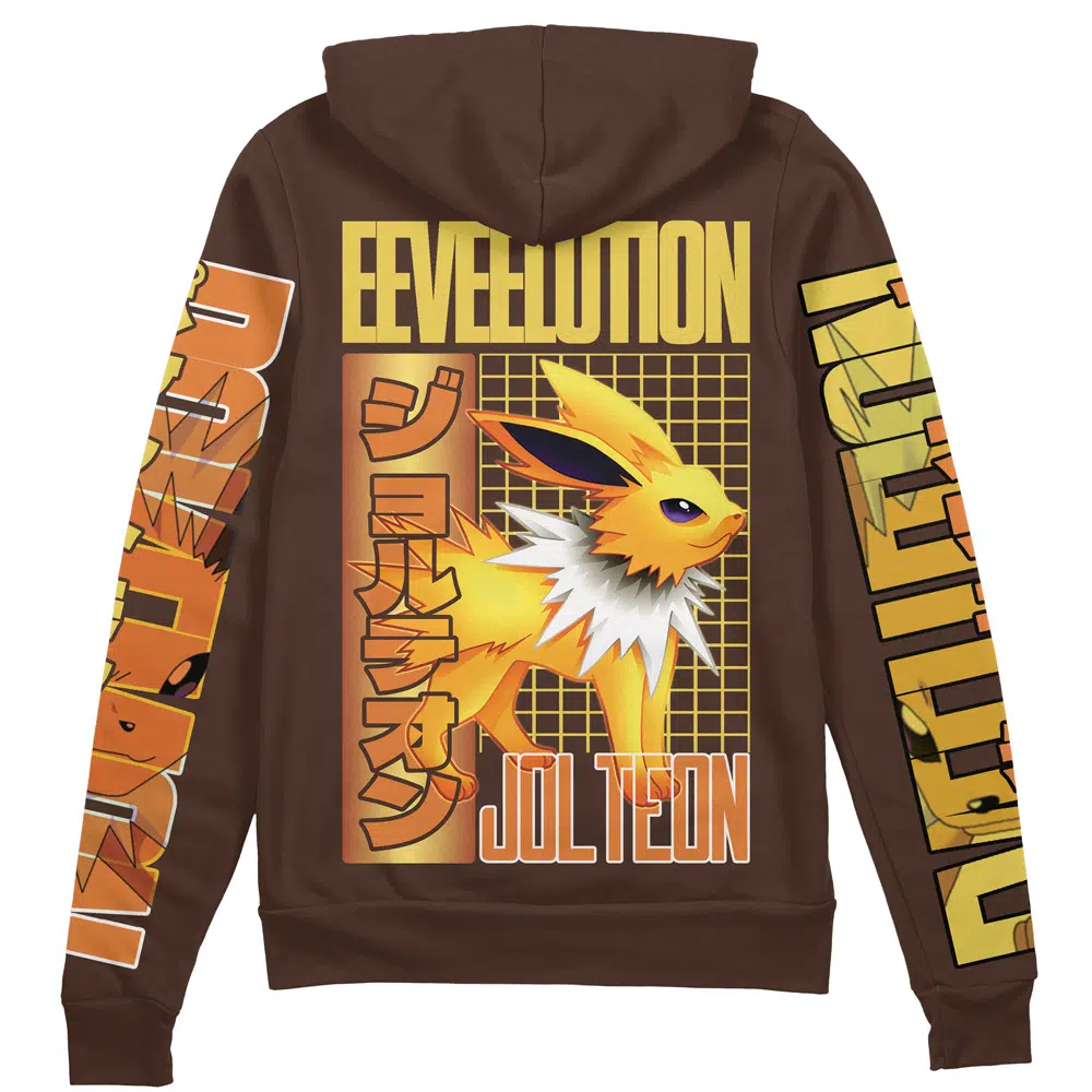 Buildercar - Jolteon Pokemon Streetwear Zip Hoodie Jacket