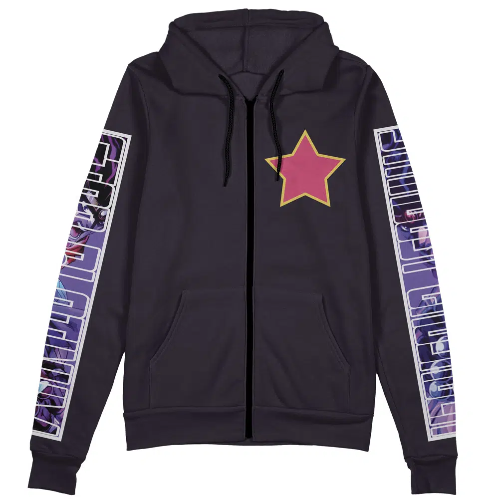 Buildercar - Jotaro Kujo Jojo's Bizarre Adventure Streetwear Zip Hoodie Jacket - Image 2