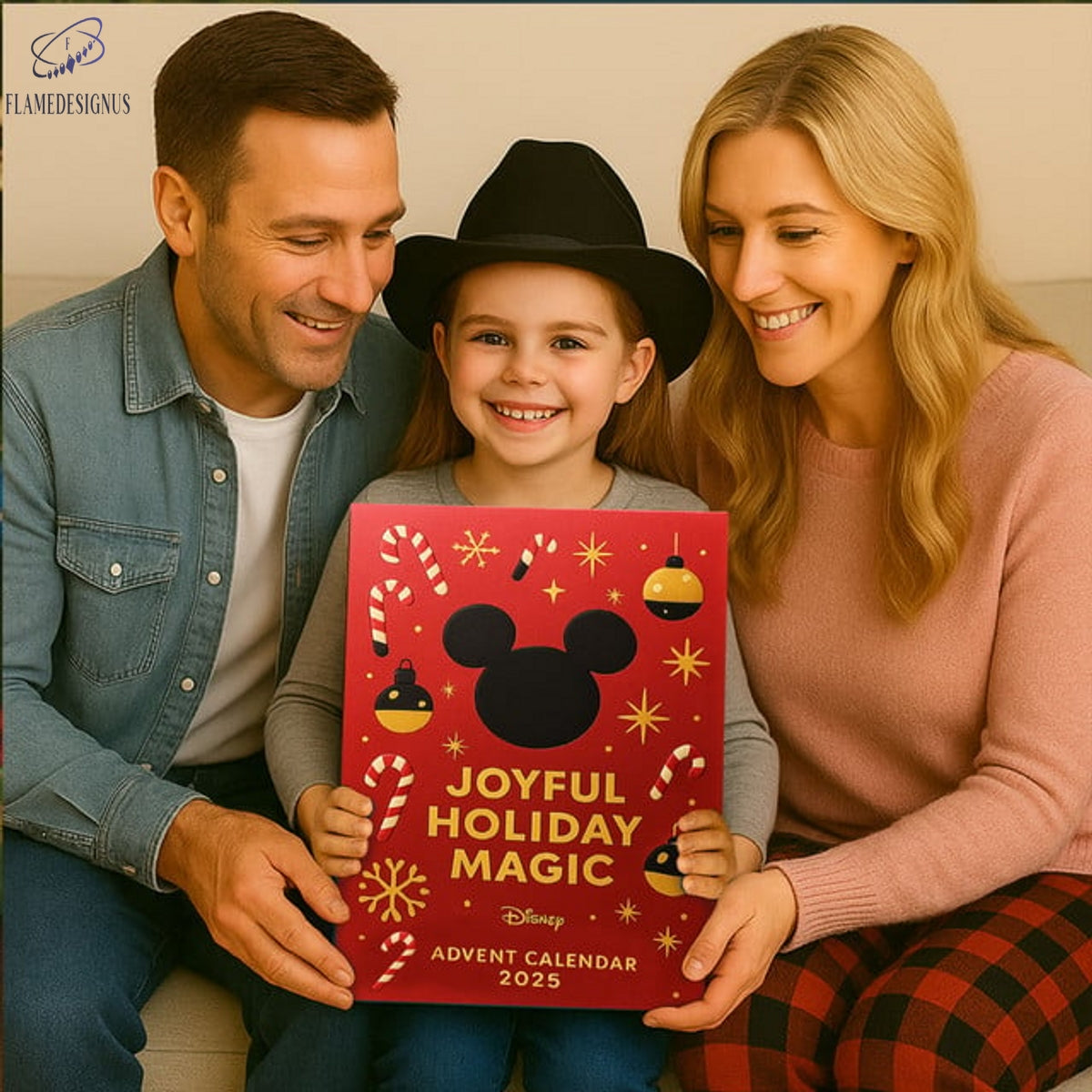 Buildercar - Joyful Holiday Magic Advent Calendar 2025 -2D Acrylic