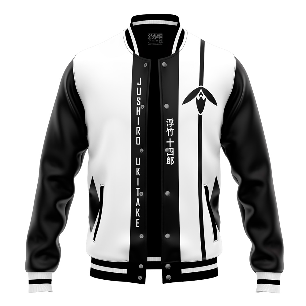 Buildercar - Jushiro Ukitake Bleach Varsity Jacket