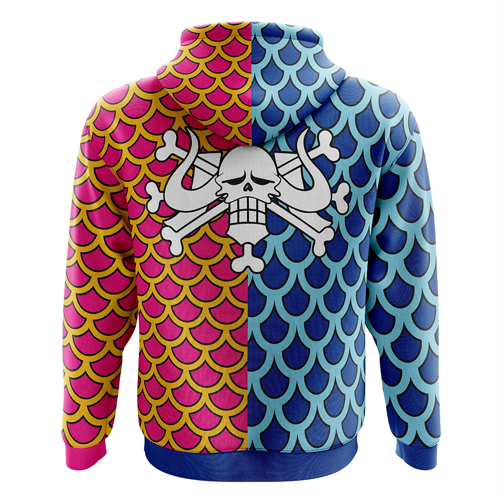 Buildercar - Kaido Pattern One Piece Zip Hoodie Jacket - Image 2