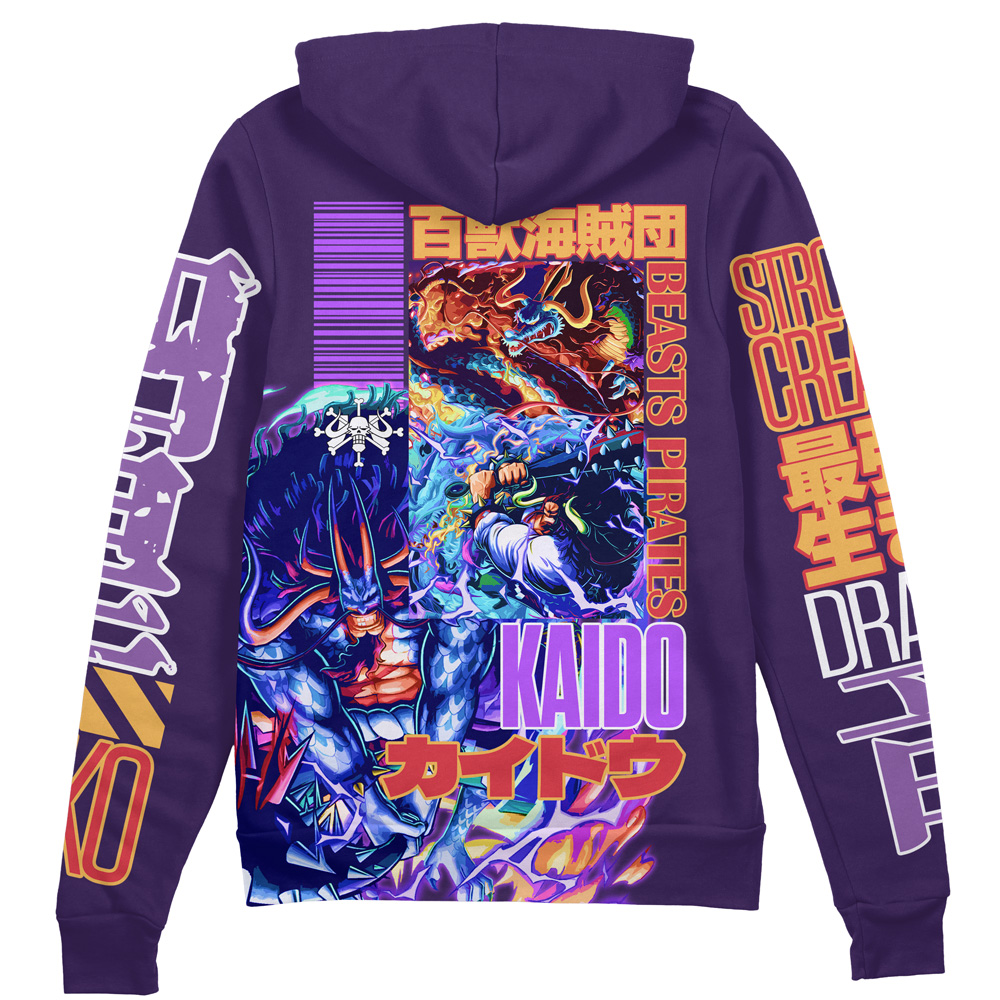 Buildercar - Kaido V2 One Piece Streetwear Zip Hoodie Jacket