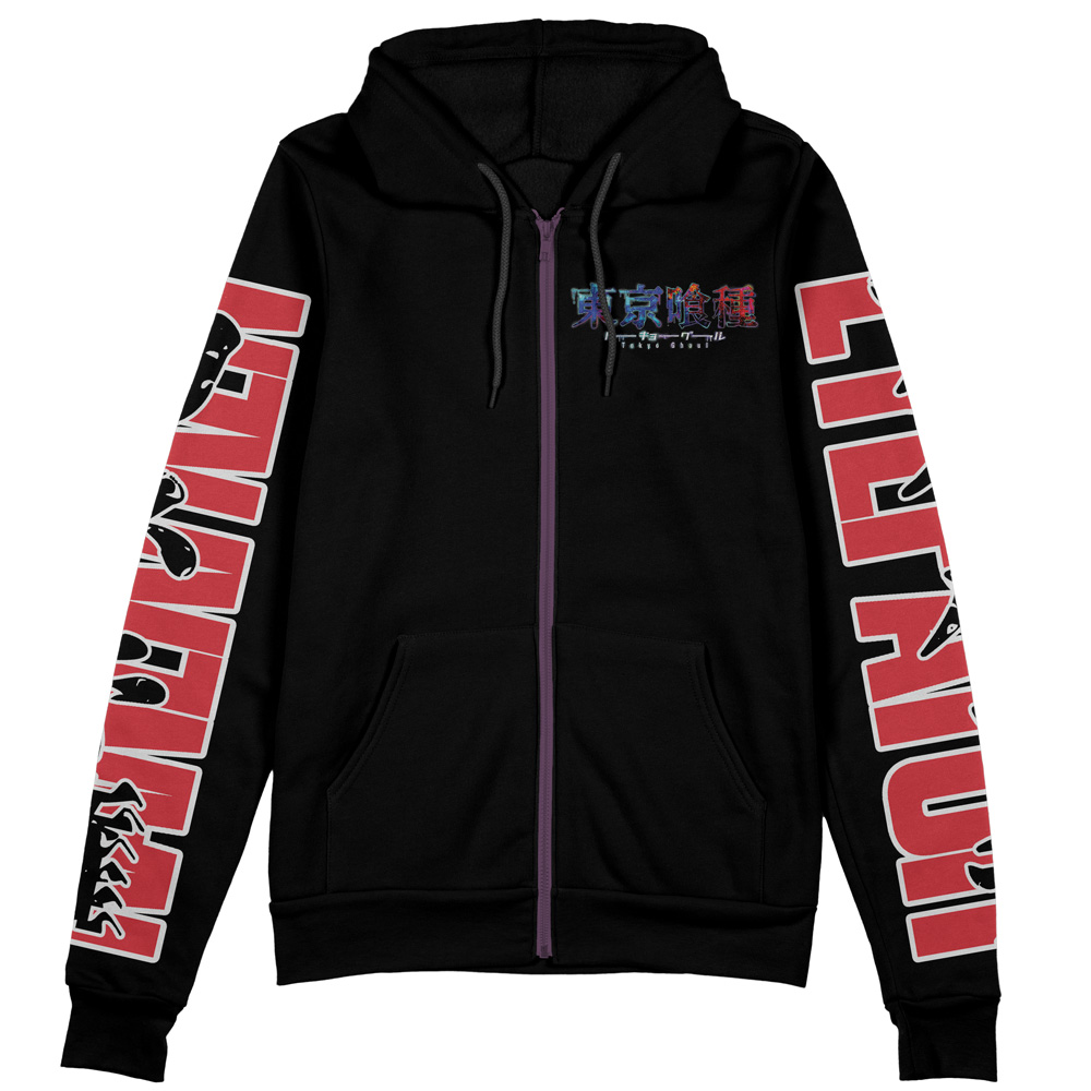 Buildercar - Kaneki Ken Tokyo Ghoul Streetwear Zip Hoodie Jacket - Image 2