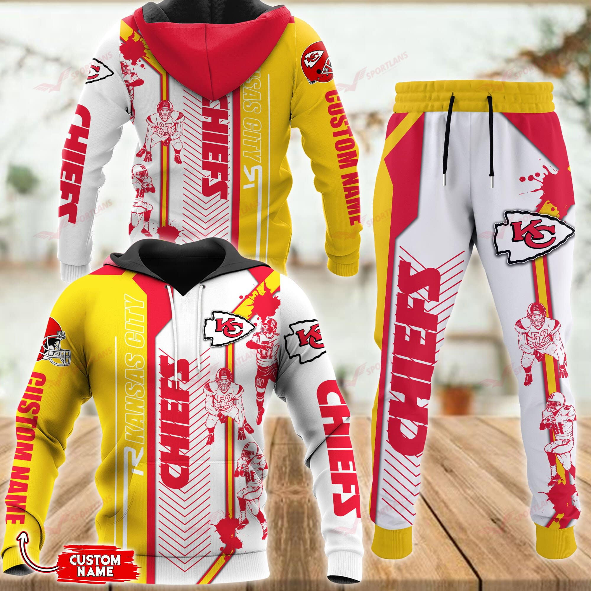 Buildercar - Kansas City Chiefs Personalized Hoodie & Jogger 