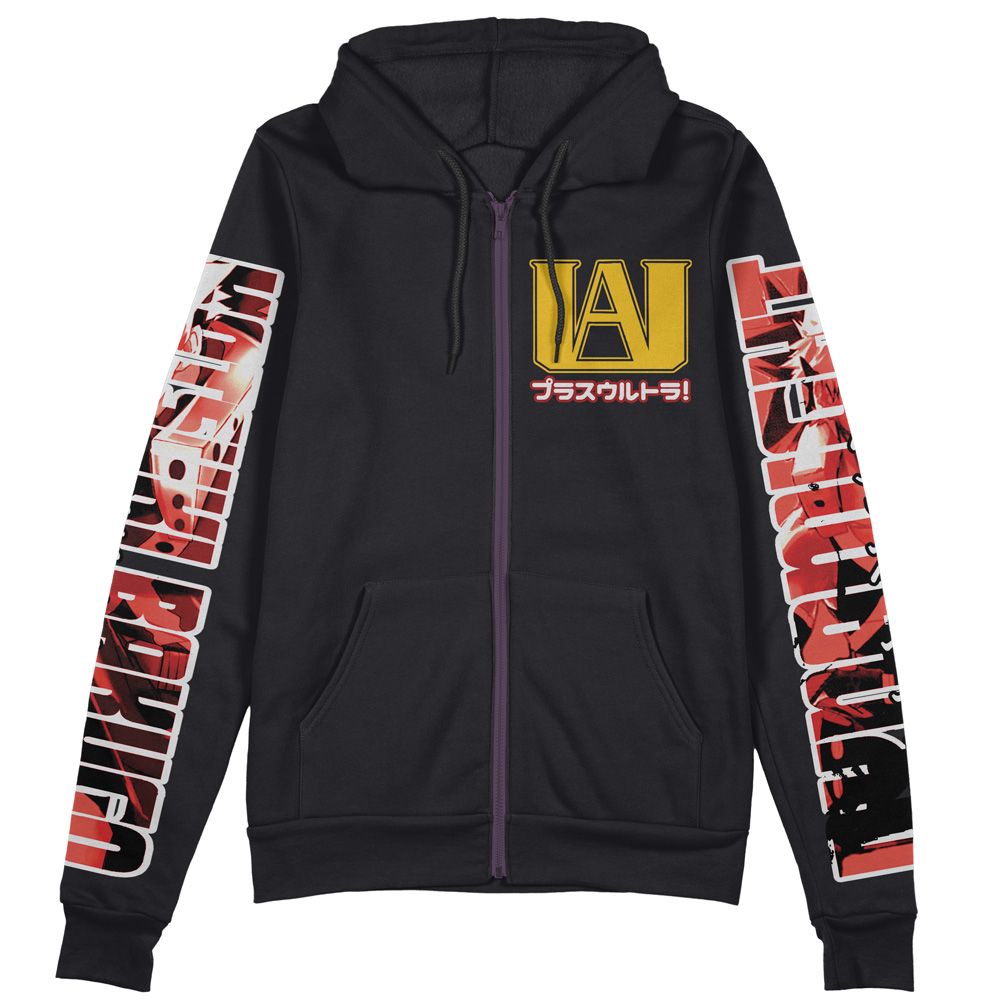 Buildercar - Katsuki Bakugo My Hero Academia Streetwear Zip Hoodie Jacket - Image 2