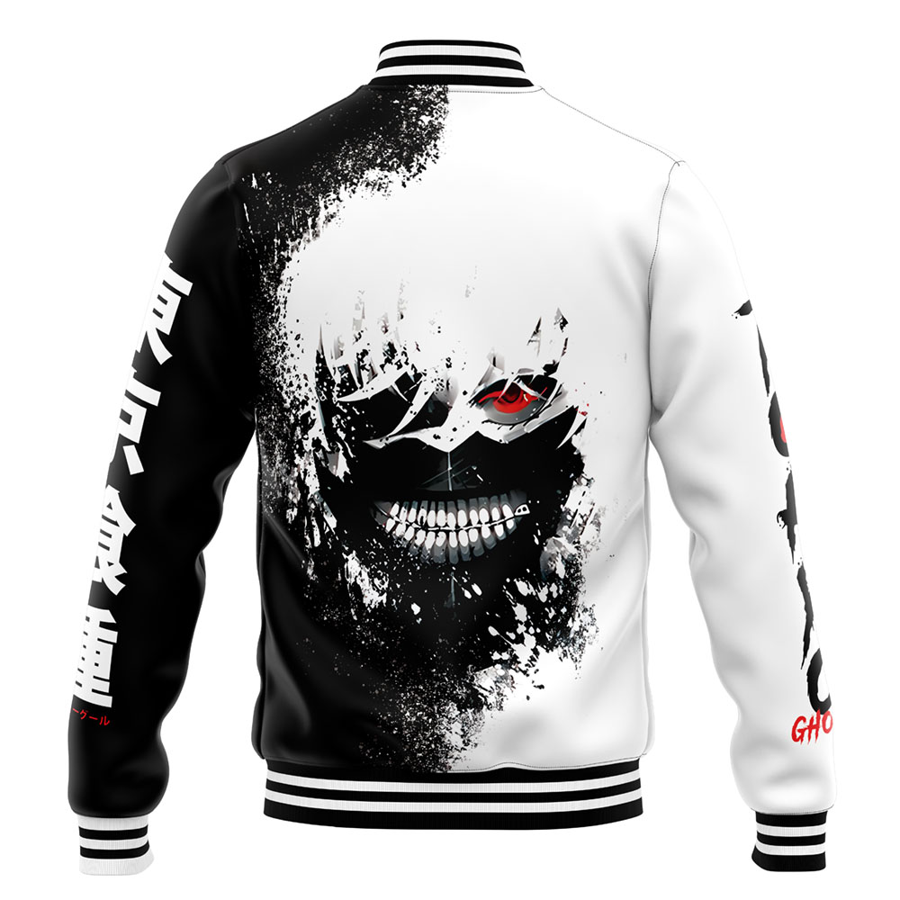 Buildercar - Ken Kaneki Tokyo Ghoul Varsity Jacket