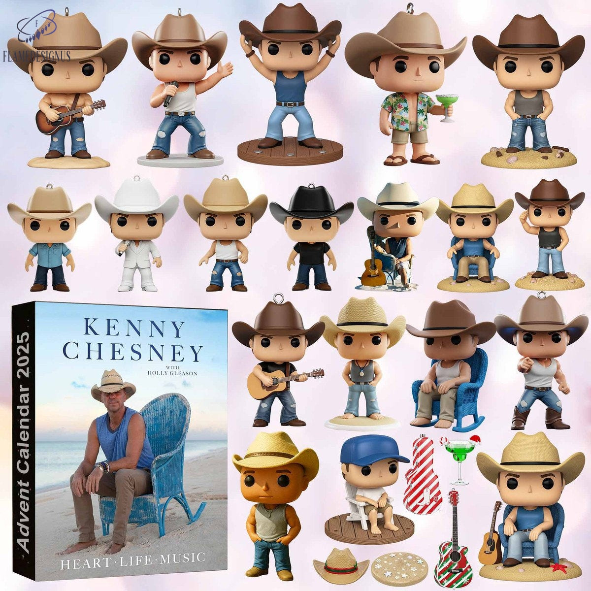 Buildercar - Kenny Chesney 2025 Advent Calendar -2D Acrylic