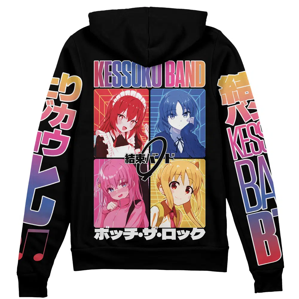 Buildercar - Kessoku Band Bocchi the Rock Streetwear Zip Hoodie Jacket
