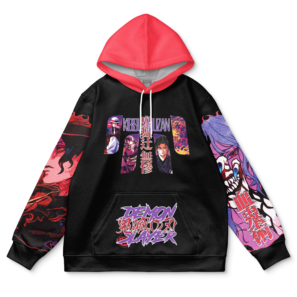 Buildercar - Kibitsuji Muzan Demon Slayer Streetwear Hoodie - Image 2