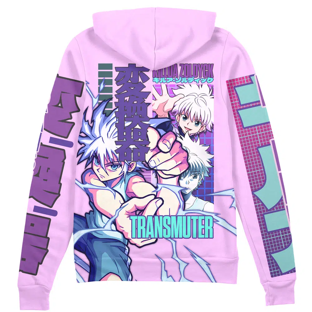 Buildercar - Killua Zoldyck V3 Hunter x Hunter Streetwear Zip Hoodie Jacket