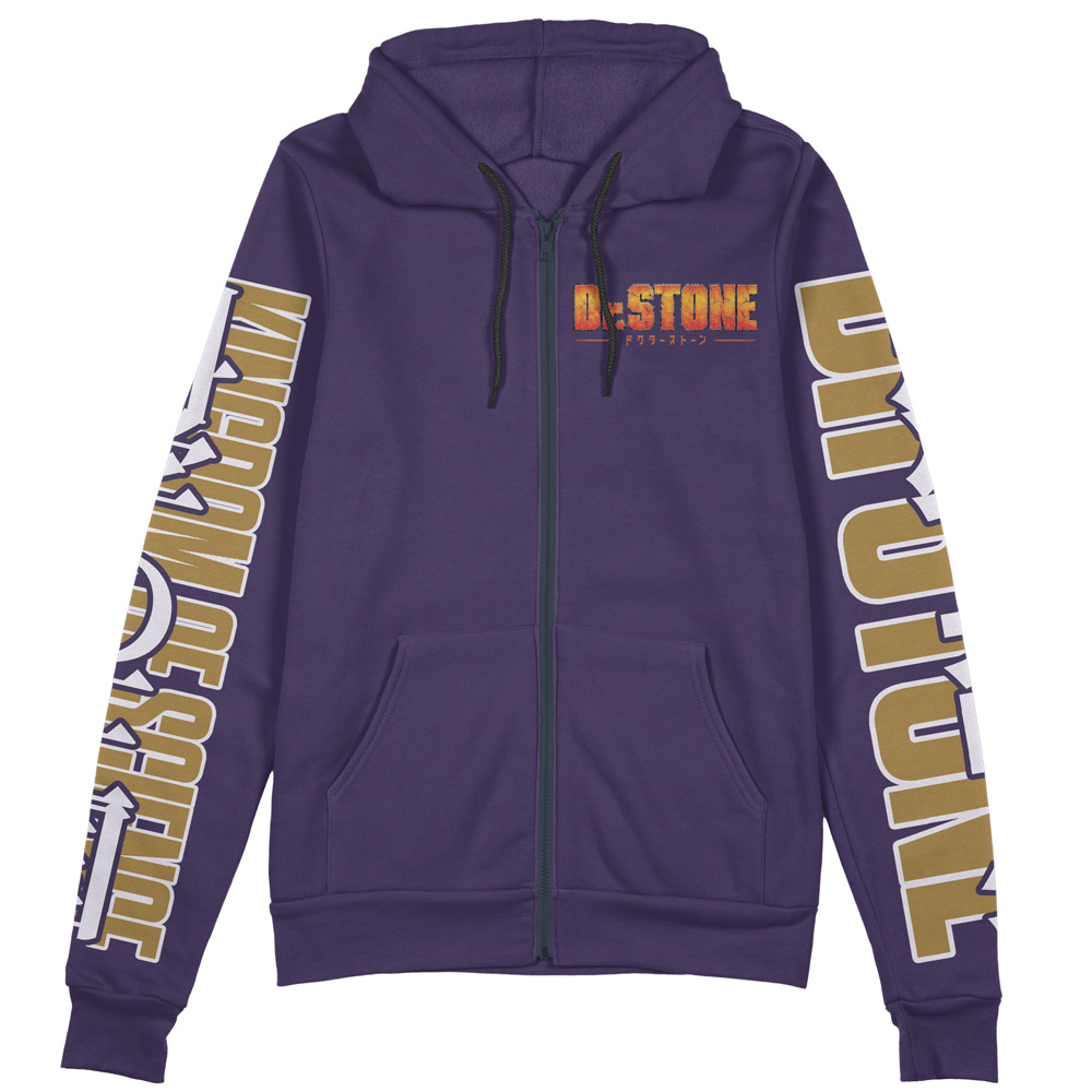 Buildercar - Kingdom of Science Dr. Stone Streetwear Zip Hoodie Jacket - Image 2