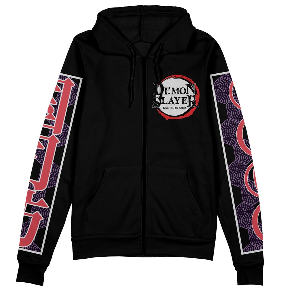 Buildercar - Kokushibo Demon Slayer Streetwear Zip Hoodie Jacket - Image 2