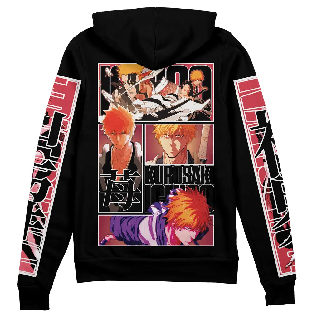 Buildercar - Kurosaki Ichigo TYBWA Bleach Streetwear Zip Hoodie Jacket