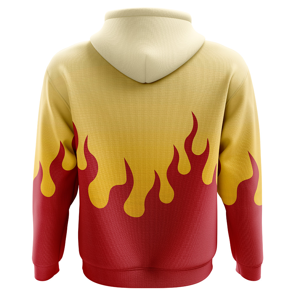 Buildercar - Kyojuro Rengoku Demon Slayer Hoodie - Image 2