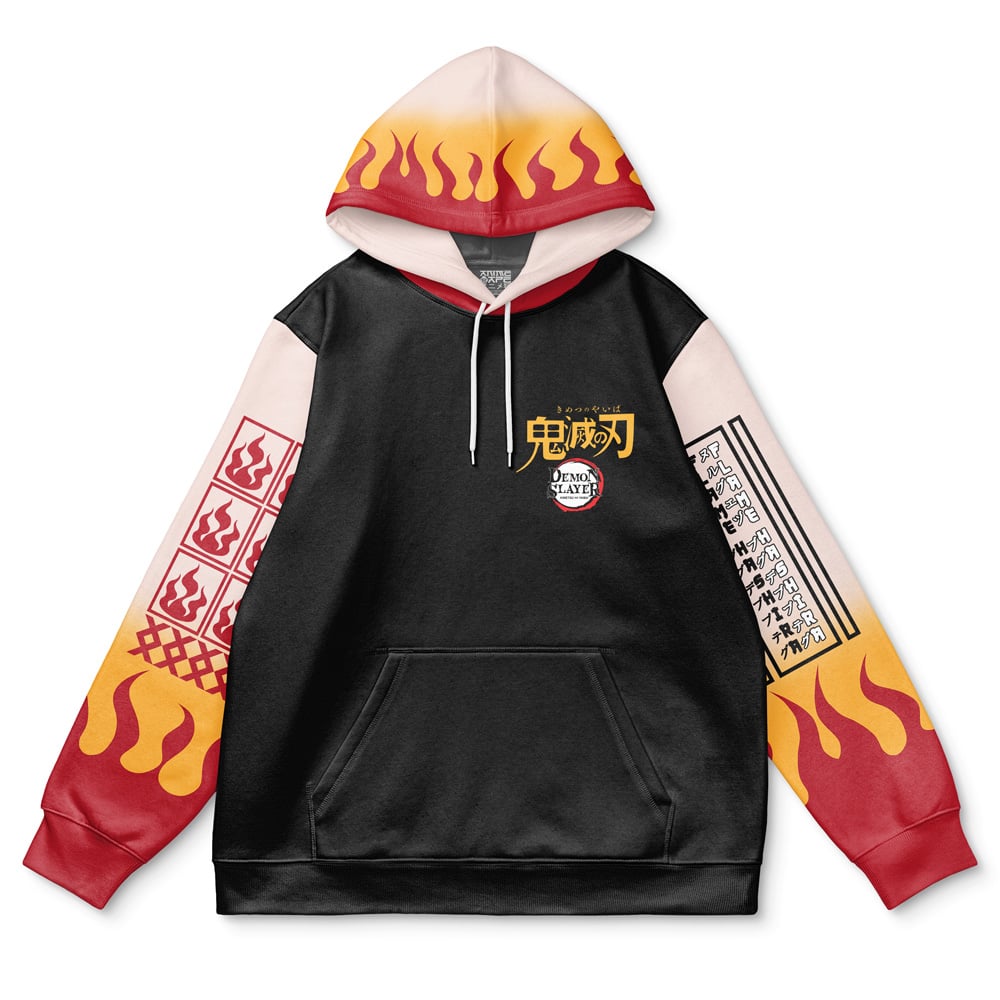 Buildercar - Kyojuro Rengoku Demon Slayer Streetwear Hoodie - Image 2