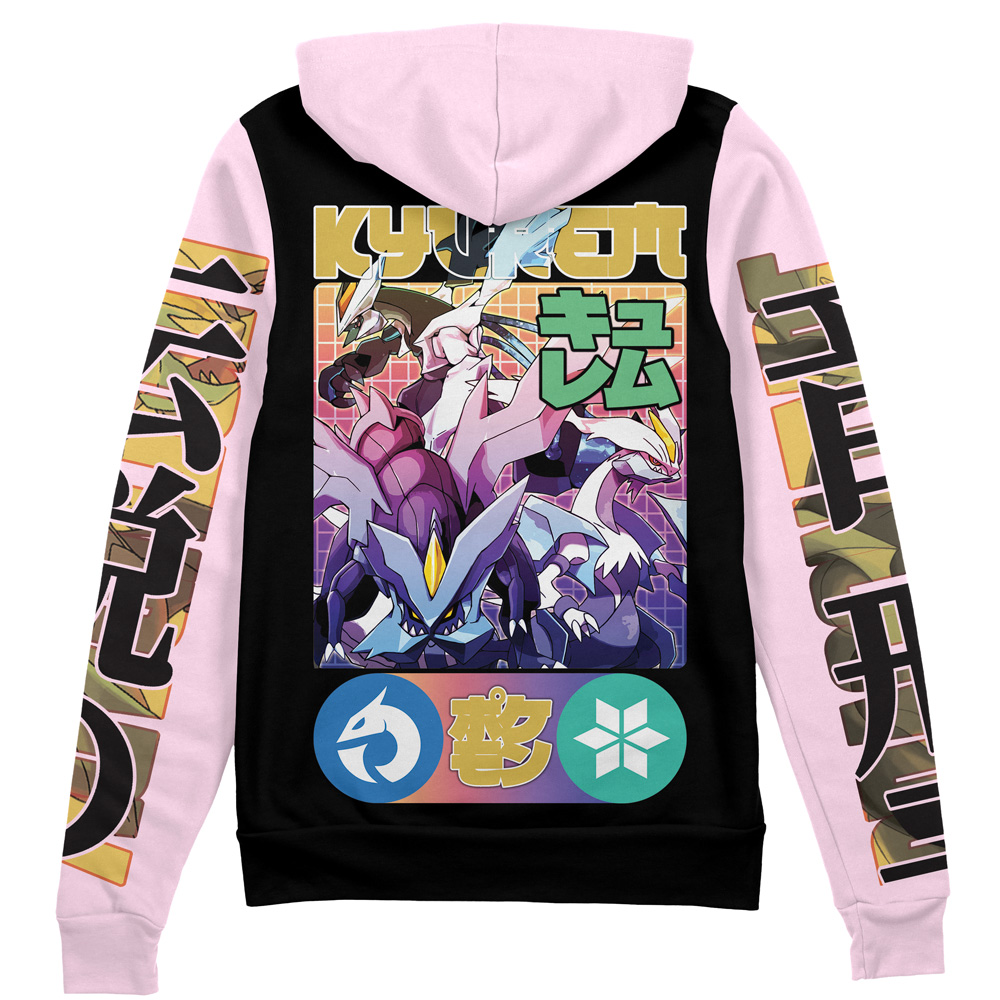 Buildercar - Kyurem Pokemon Streetwear Zip Hoodie Jacket