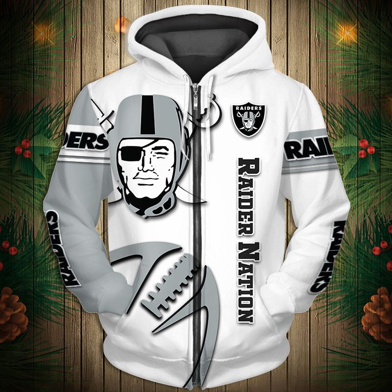 Buildercar - Las Vegas Raiders Hoodie Unisex NFL Pullover Hoodie for Football Fans hm10112544