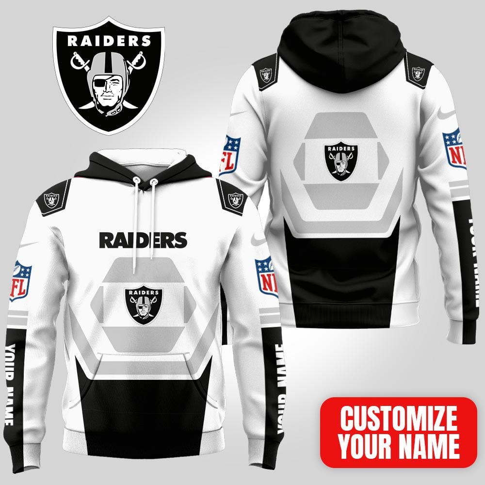 Buildercar - Las Vegas Raiders Premium NFL Customizable Fan Hoodie