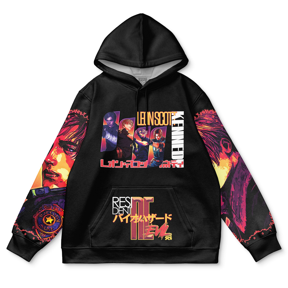 Buildercar - Leon Scott Kennedy Resident Evil Streetwear Hoodie - Image 2