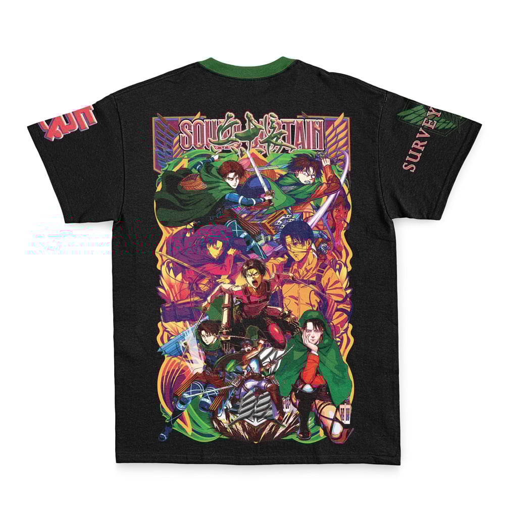 Buildercar - Levi Ackerman V4 Attack on Titan Streetwear T-Shirt