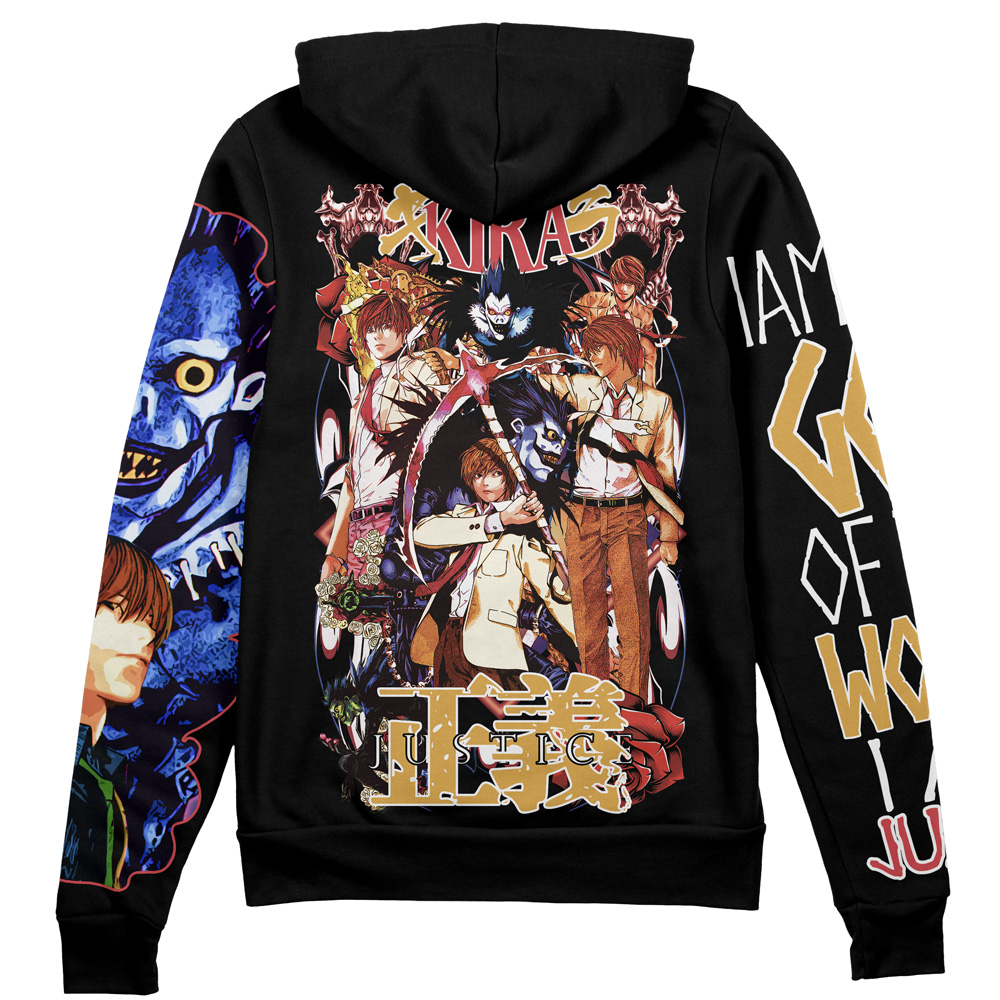 Buildercar - Light Yagami V2 Death Note Streetwear Zip Hoodie Jacket