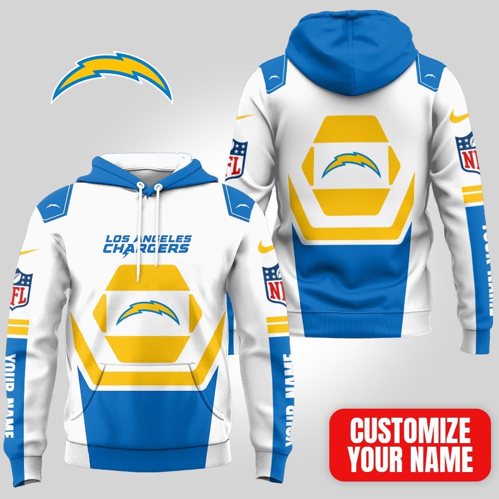 Buildercar - Los Angeles Chargers | Premium NFL Customizable Fan Hoodie
