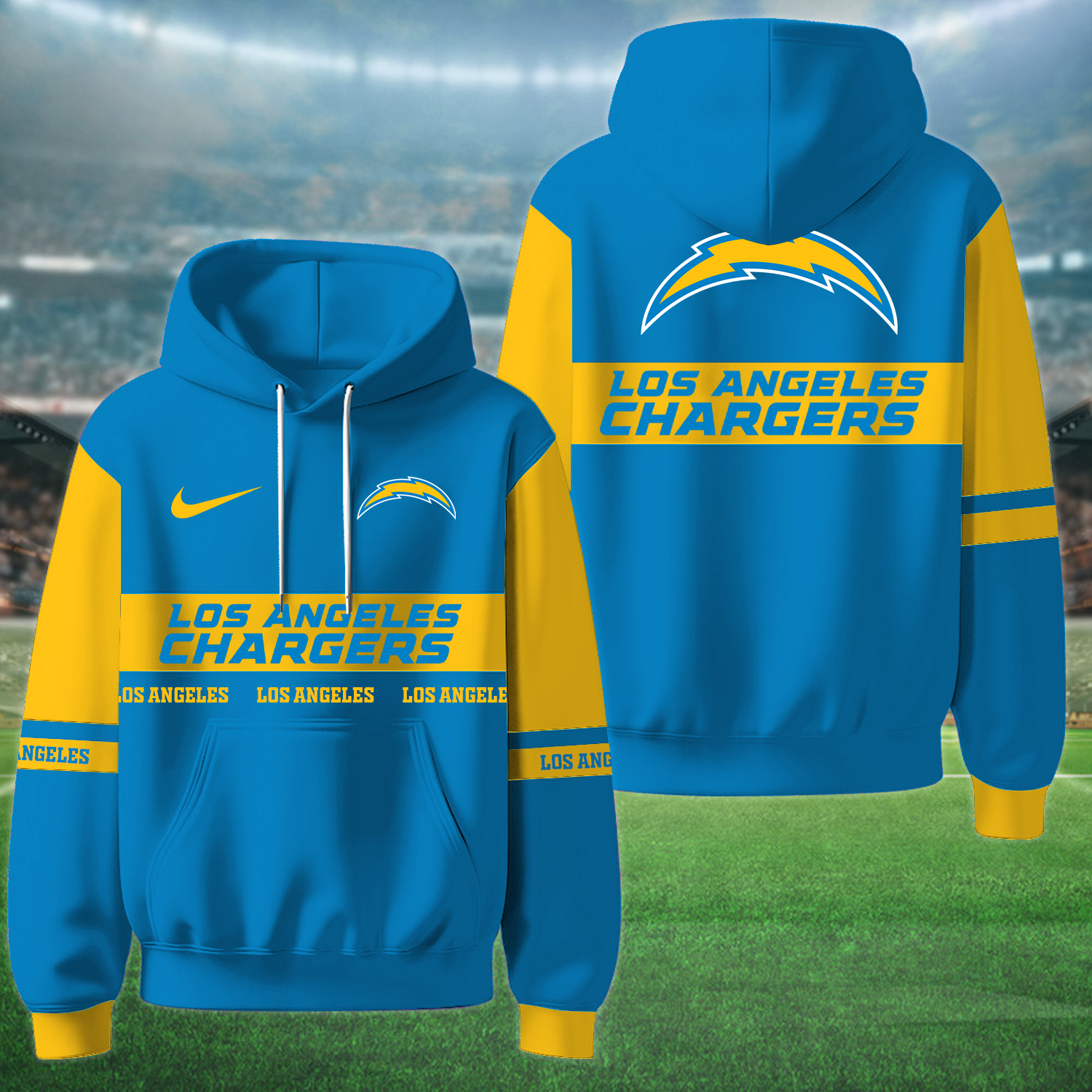 Buildercar - Los Angeles Chargers x NFL Special Hoodie Newcastle United Style Personalized Gifts For Fan