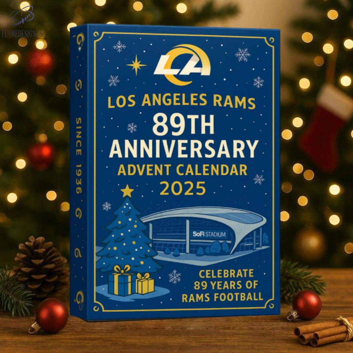 Buildercar - Los Angeles Rams 89th Anniversary Advent Calendar -2D Acrylic