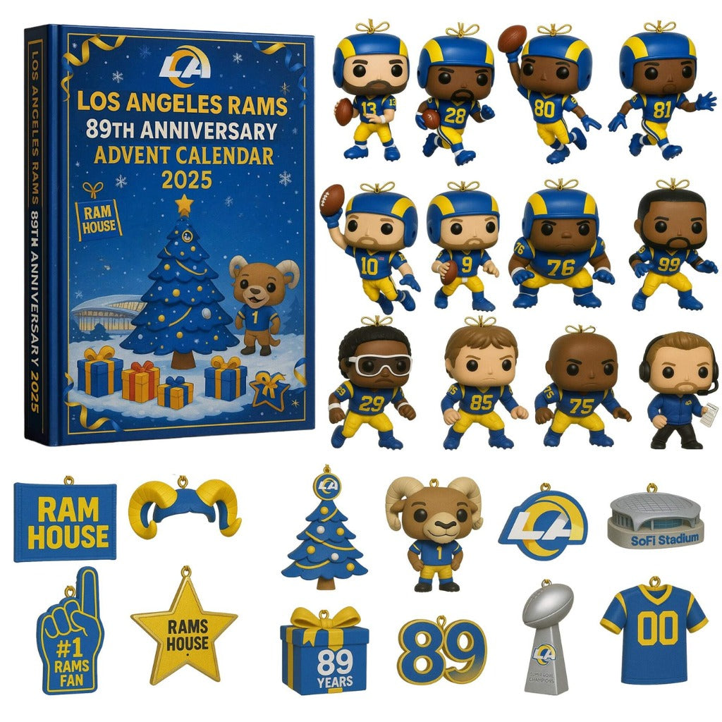 Buildercar - Los Angeles Rams Advent Calendar 2025 89TH ANNIVERSARY -2D Acrylic