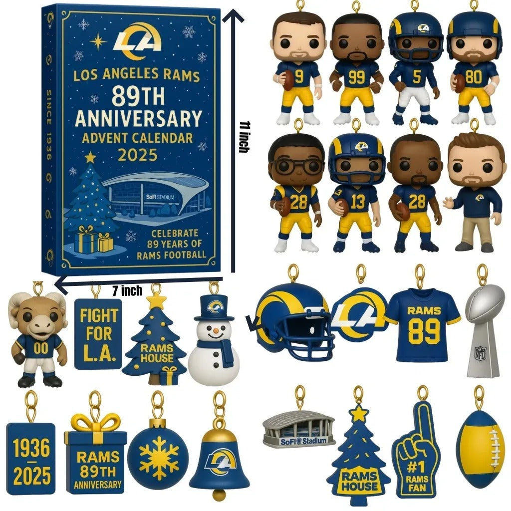 Buildercar - Los Angeles Rams Advent Calendar 2025 89TH ANNIVERSARY -2D Acrylic