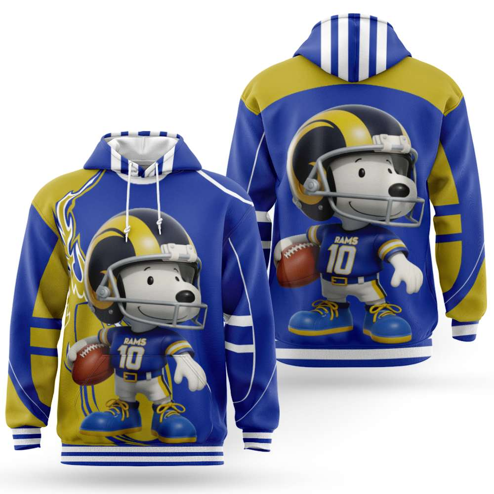 Buildercar - Los Angeles Rams Premium NFL x Snoopy Hoodie
