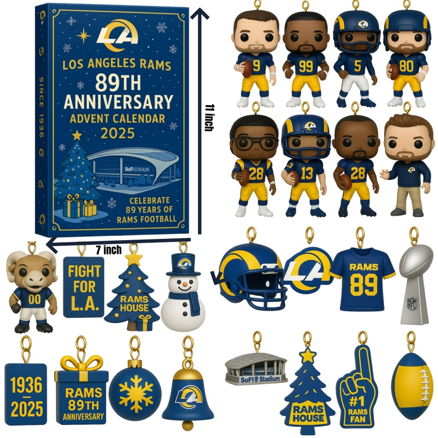 Buildercar - Los Angeles Rams x NFL Anniversary Advent Calendar  